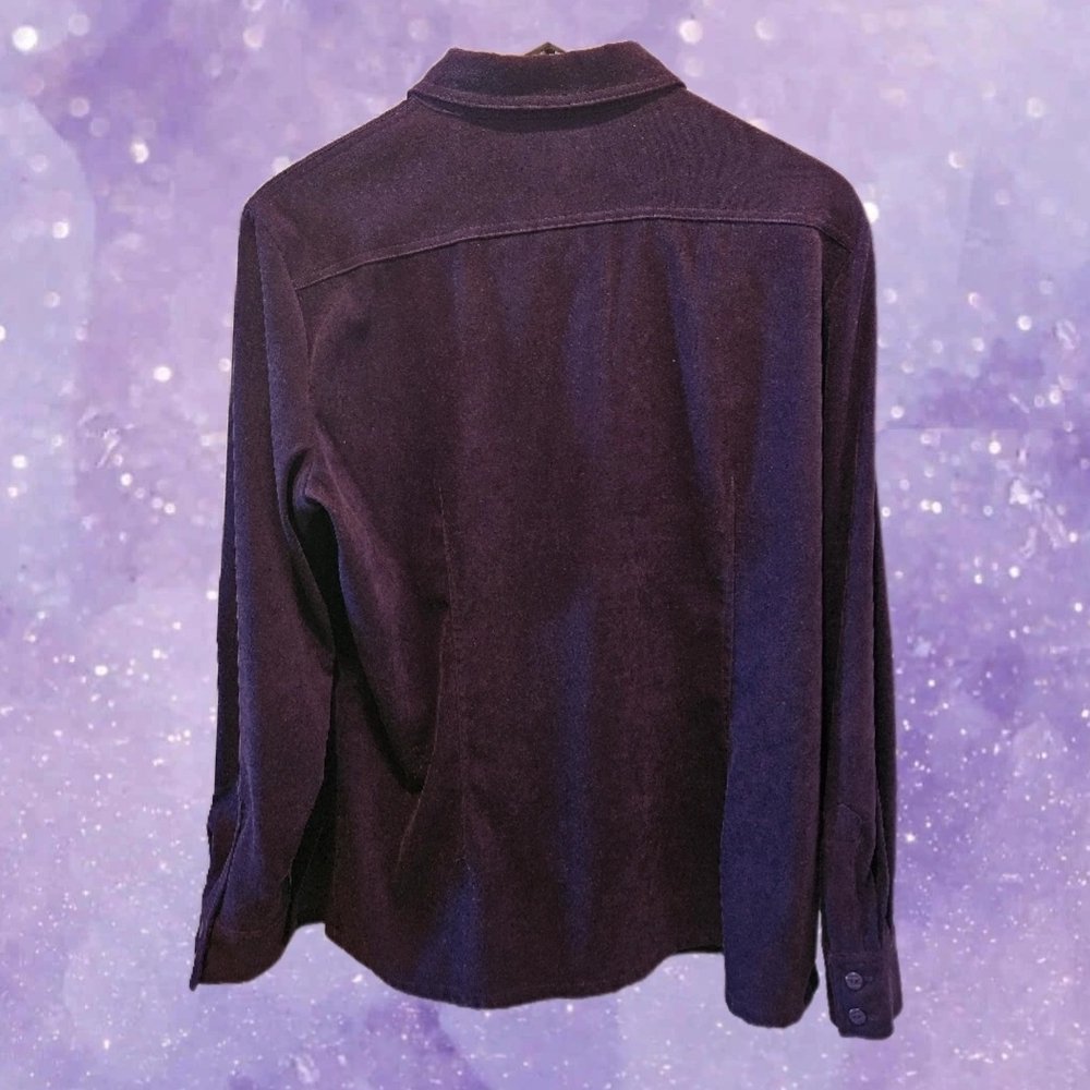 Allison Taylor Deep Purple Shirt L - Picture 2 of 3
